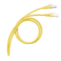   LEGRAND patch kábel RJ45-RJ45 Cat6A árnyékolt (S/FTP) PVC 1 méter sárga d: 6,2mm AWG27 LCS3
