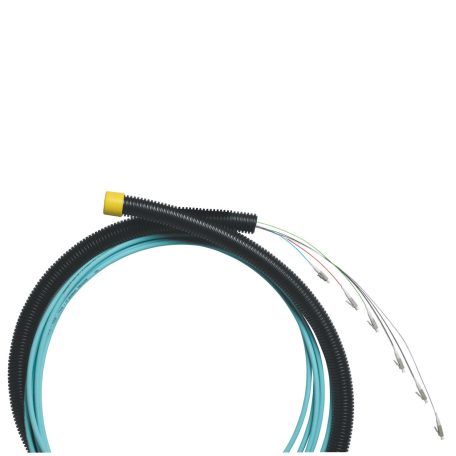 LEGRAND optikai fali kábel OM3 beltéri 6 üvegszál LSZH (LSOH) 2x 6xSC szimplex pigtail-ekkel szerelve 180 méter nagydobon LCS3