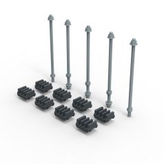   XL3 S 4000 gyűjtősíntartó készlet lapos réz sínhez 75x5-125x5mm