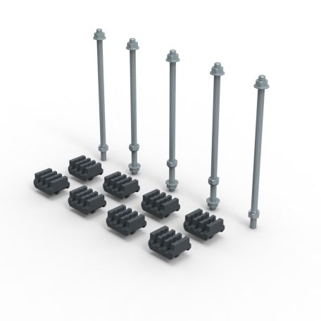 XL3 S 4000 gyűjtősíntartó készlet lapos réz sínhez 75x5-125x5mm