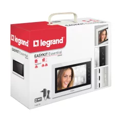   Legrand 2 vezetékes EASYKIT Essential kaputelefon kiegészítő: videó beltéri egység: 7''-os, színes kijelző, adapterrel, fehér