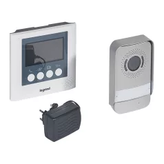   Legrand 2 vezetékes színes videó kaputelefon szett, 1 v. 2 lakásos, 4,3"-os beltéri egységgel