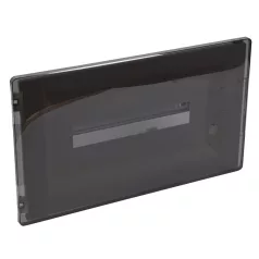   Practibox3 süllyesztett kiselosztó, átlátszó füstszínű ajtóval, védőföld és nulla elosztókapoccsal, 1 sor 18 modul, 234x422