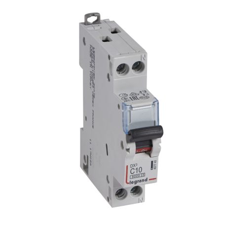 DX3 kismegszakító 1P+N C10 6000A/10kA