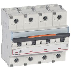 DX3 kismegszakító 25kA 4P 400V~ B80