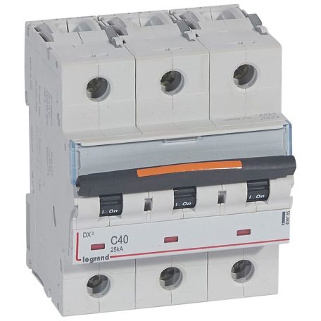 DX3 kismegszakító 25kA 3P 400V~ C40