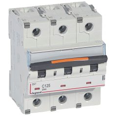DX3 kismegszakító 25kA 3P 400V~ C125