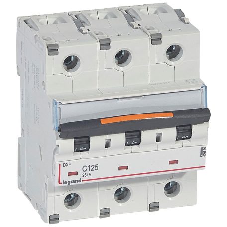 DX3 kismegszakító 25kA 3P 400V~ C125
