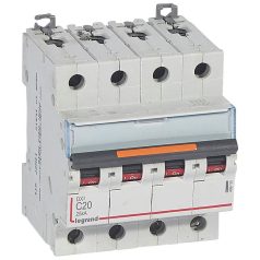 DX3 kismegszakító 25kA 4P 400V~ C20