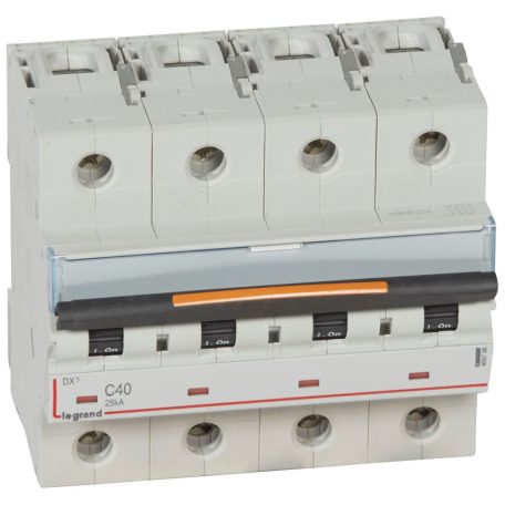 DX3 kismegszakító 25kA 4P 400V~ C40