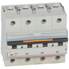 DX3 kismegszakító 25kA 4P 400V~ C63