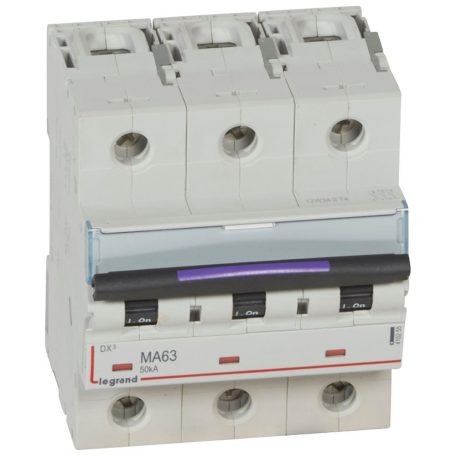 DX3 kismegszakító 50kA 3P 400V~ MA63