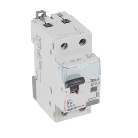 DX3 1P+N kombinált áram-védőkapcsoló B10 6000A / 10kA 30mA A típus