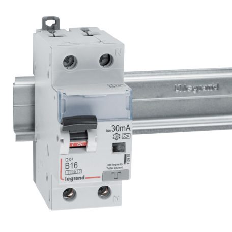 DX3 1P+N kombinált áram-védőkapcsoló B16 6000A / 10kA 30mA A típus