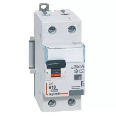   DX3 1P+N kombinált áram-védőkapcsoló B10 10000A / 10kA 30MA AC típus