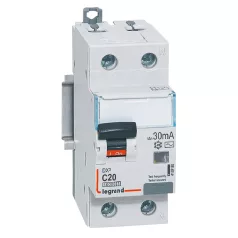   DX3 1P+N kombinált áram-védőkapcsoló C20 10000A / 10kA 30MA AC típus