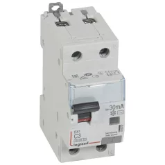   DX3 1P+N kombinált áram-védőkapcsoló C3 6000A / 10kA 30mA AC típus