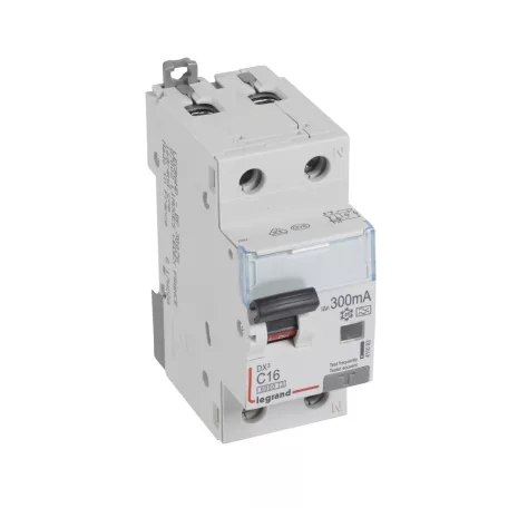 DX3 1P+N kombinált áram-védőkapcsoló C16 6000A / 10kA 300mA A típus