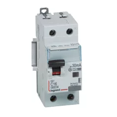   DX3 1P+N kombinált áram-védőkapcsoló C16 6000A / 10kA 30mA A-Hpi+