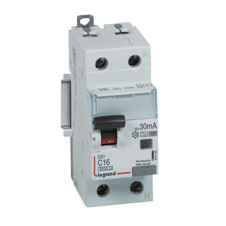 DX3 1P+N kombinált áram-védőkapcsoló C16 6000A / 10kA 30mA A-Hpi+