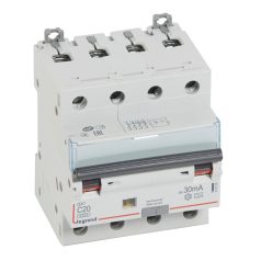   DX3 4P kombinált áram-védőkapcsoló  C20 6000A / 10kA 30mA A típus