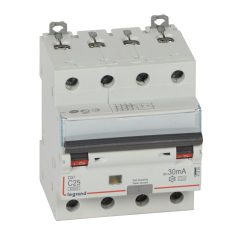   DX3 4P kombinált áram-védőkapcsoló  C25 6000A / 10kA 30mA A típus