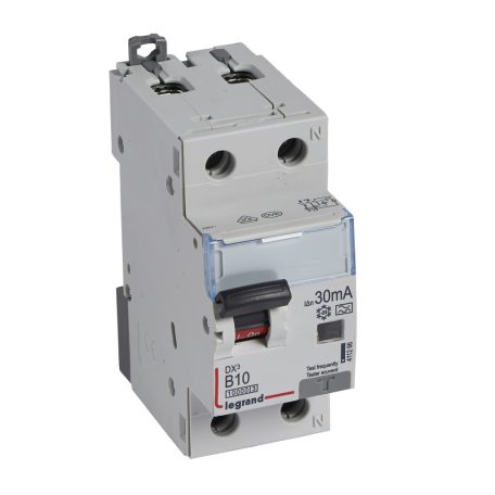 DX3 1P+N kombinált áram-védőkapcsoló B10 10000A / 10kA 30MA A típus