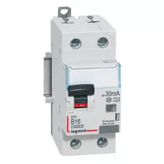   DX3 1P+N kombinált áram-védőkapcsoló B16 10000A / 10kA 30MA A típus
