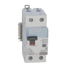  DX3 1P+N kombinált áram-védőkapcsoló C16 10000A / 10kA 30MA A típus