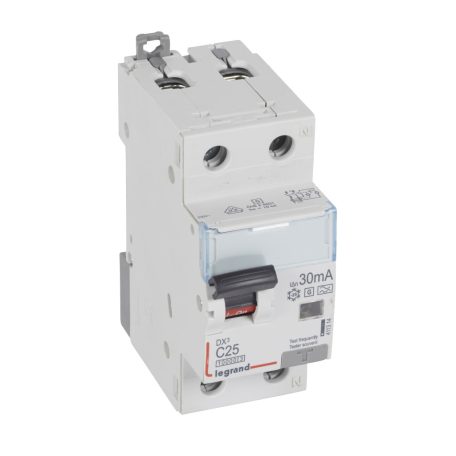 DX3 1P+N kombinált áram-védőkapcsoló C25 10000A / 10kA 30MA  Hpi