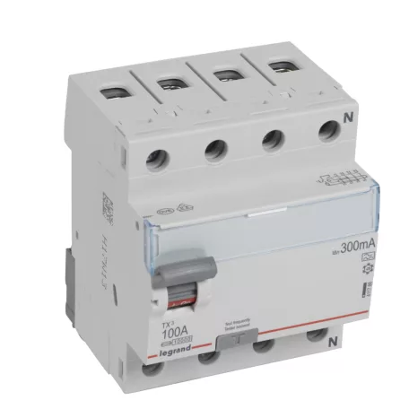 TX3 áram-védőkapcsoló 4P D 100A 300MA A