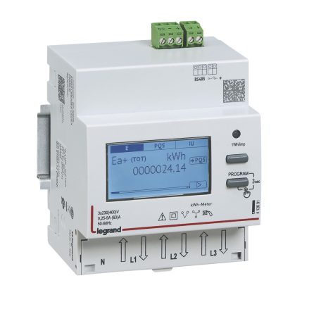 EMDX3 fogyasztásmérő RS485  kimenettel 3F 63A MID