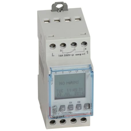 AlphaRex D22 heti programkapcsoló 2 csatornás 2x28 program