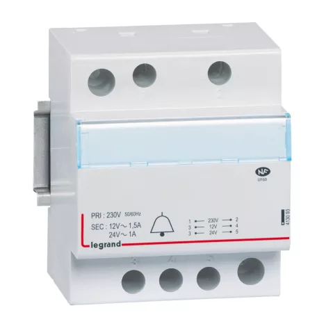 Lexic csengőtrafó 230/24-12V 24-18VA