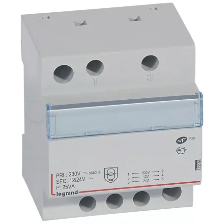 Lexic biztonsági trafó 25VA 230/24-12-2x12V