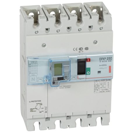 DPX3 250 250A 4P+ÁVK termikus mágneses 36kA kombinált ávk