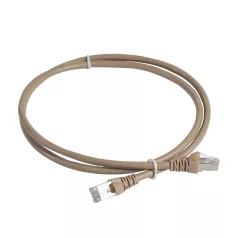   LEGRAND patch kábel RJ45-RJ45 Cat5e árnyékolt (F/UTP) PVC 1 méter világos barna d: 6mm AWG26 Linkeo