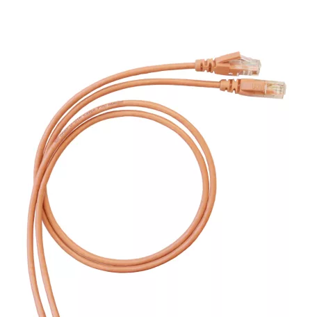 LEGRAND patch kábel RJ45-RJ45 Cat5e árnyékolatlan (U/UTP) PVC 5 méter világos rózsaszín d: 4.8mm AWG26 LinkeoC