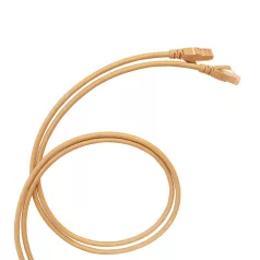   LEGRAND patch kábel RJ45-RJ45 Cat5e árnyékolt (F/UTP) PVC 2 méter világos barna d: 4.8mm AWG26 LinkeoC