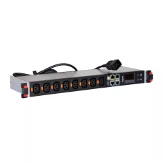   LEGRAND intelligens elosztósor(iPDU) 19"/1U mérős KIM: 12xC13 reteszelhető TÁP:  C20 2P+F 16A 3,7 kW LCS3