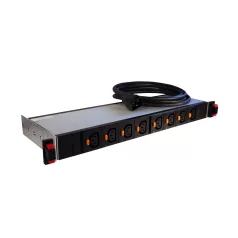   LEGRAND intelligens elosztósor(iPDU) 19"/1U mérős és kapcsolós KIM: 12xC13 reteszelhető TÁP:  C20 2P+F 16A 3,7 kW LCS3