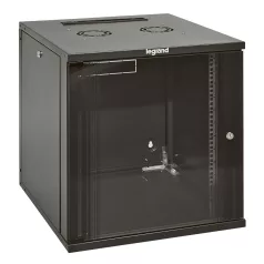   LEGRAND fali rack szekrény 19'' 6U MAG: 362 SZÉL: 600 MÉLY: 600 antracit egyrészes üvegajtós lapraszerelt levehető oldallapos MAX: 18 kg Linkeo