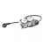 Incara Disq In 2 - bútorba süllyeszthető 1x2P+F + 1xUSB A+C aljzat, 2m kábellel, fehér