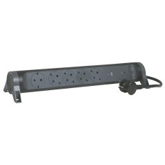  Elosztósor Premium 5x2P+F, túlfeszültség-védelemmel, USB-A + USB-C, 1,5 m vezetékkel, fekete