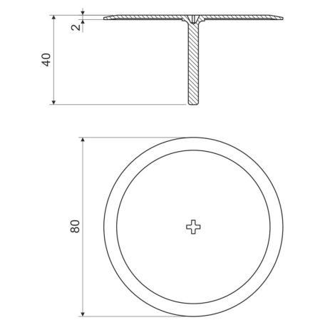 KOPOS dobozfedél átm:80mm KO 68 HB