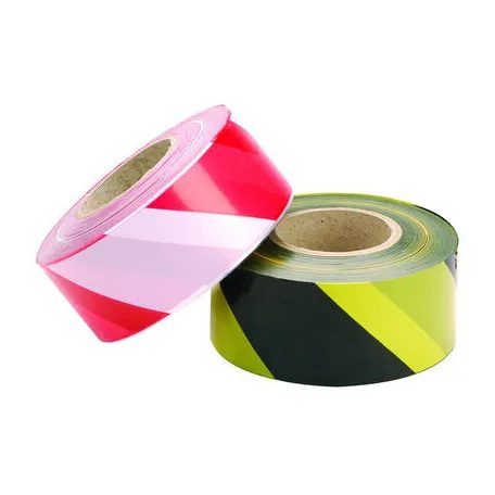 Közműjelző pvc piros-fehér 500m/tek Z08