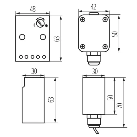 Kanlux AZ-10A alkonykapcsoló 22371