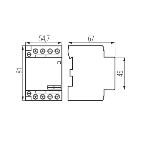 Kanlux KMC-63-40 kontaktor 23242