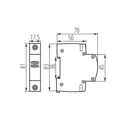 Kanlux KDOB-230V csengő 23261