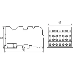 Kanlux KTB-125-7-M elosztóblokk 23334